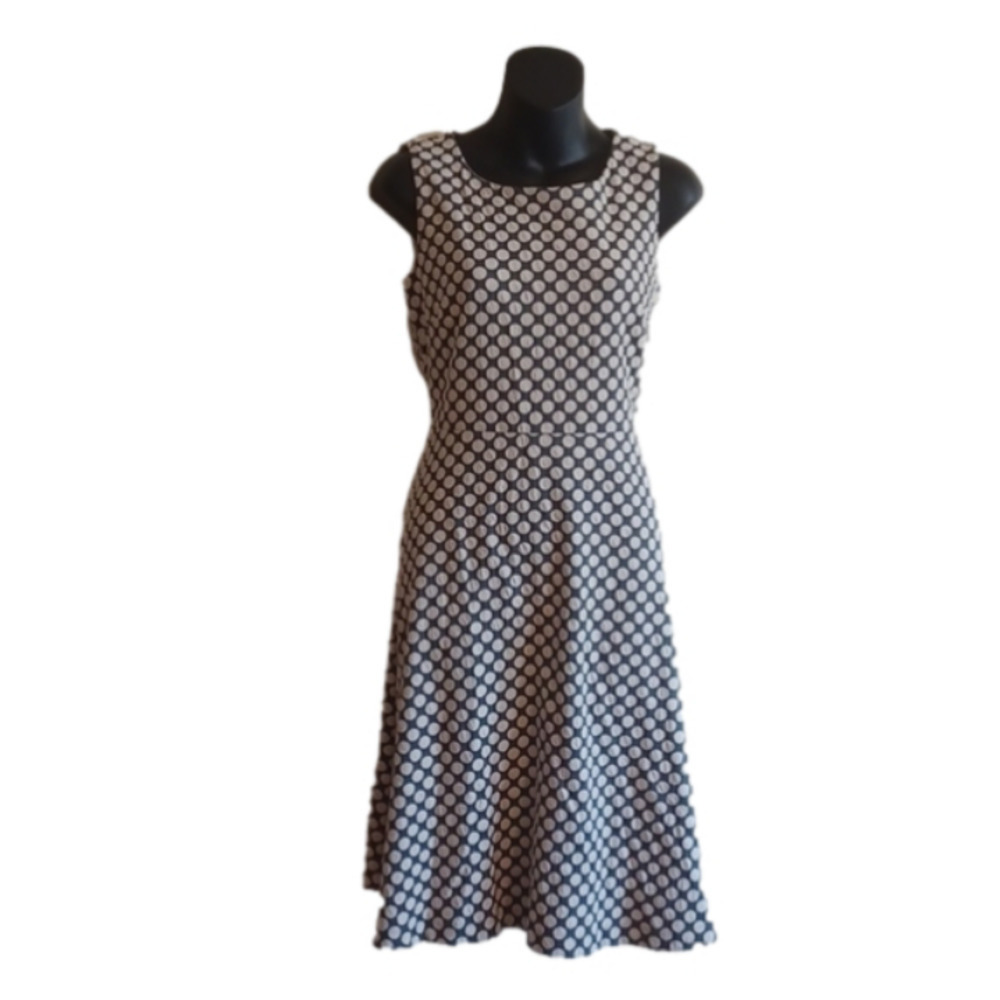TALBOTS sleeveless dress.Size small.Polka dots! Good used condition,  no flaws.
